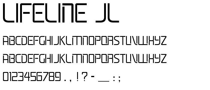 Lifeline JL font